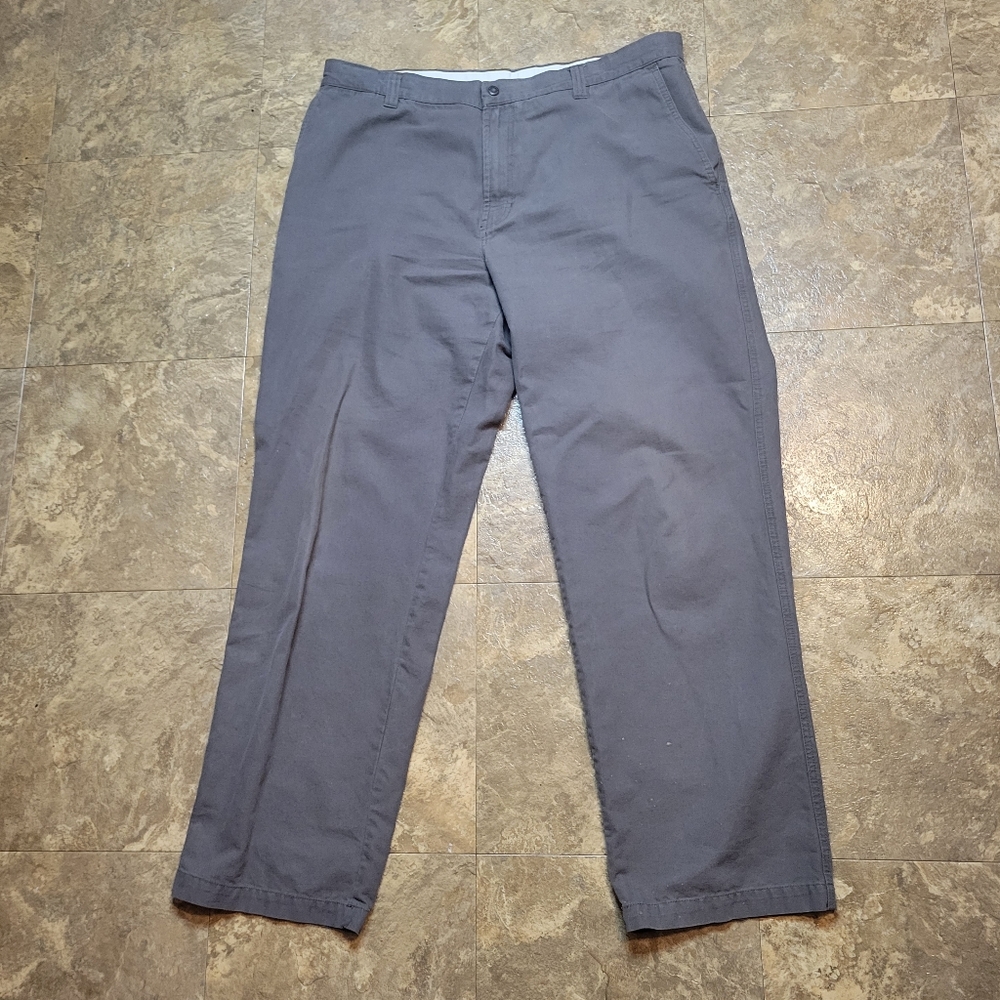 Columbia Roc Pants Mens Size 38x32 Khaki Tan UPF 50 Zip Pocket Straight Leg